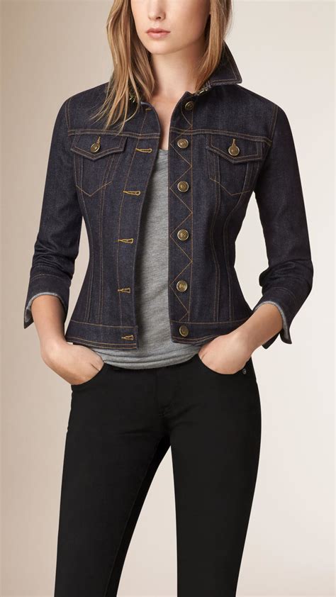 burberry jacket women|Burberry denim jacket women's.